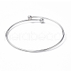 Adjustable 304 Stainless Steel Wire Cuff Bangle Making MAK-F286-02P-3