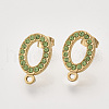 304 Stainless Steel Stud Earring Findings STAS-T052-03G-10-1