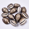 Natural Cowrie Shell Pendants X-SSHEL-N034-24-1