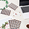 Retro Hot Stamping Paper Photo Corner Self-Adhesive Stickers AJEW-WH20006-59E-4