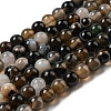 Natural Black Agate Beads Strands G-L555-04-6mm-2