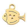 304 Stainless Steel Pendants STAS-R134-05G-1
