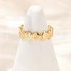 Brass Adjustable Cuff Rings for Women RJEW-B132-01A-G-1