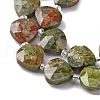 Natural Unakite Beads Strands G-P570-E06-02-4