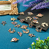  20Pcs 4 Styles Alloy Colorful Rhinestone Connector Charms FIND-TA0003-33-11
