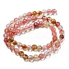 Tigerskin Glass Beads Strands G-E571-A07-01-3
