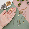 AHADERMAKER 32Pcs 8 Colors Stainless Steel Cable Chain Chain Extender FIND-GA0004-24-3