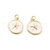 Brass Enamel Charms KK-L237-022G-01-1