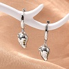 Brass Cubic Zirconia Hoop Earrings EJEW-Q015-01P-F-1