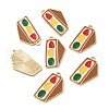 Alloy Enamel Pendants FIND-CJC0004-05KCG-1