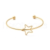 Star 201 Stainless Steel Cuff Bangles for Women Girls STAS-K247-01G-1