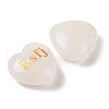 Natural Quartz Crystal Heart Engraving MBTI Figurines Statues for Home Office Desk Decorations G-K353-05P-2