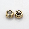 Real 18K Gold Plated Brass Rhinestone Beads KK-J198-29G-2