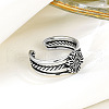 Tibetan Style Sterling Silver Cuff Rings for Women FS-WG2912B-01-3