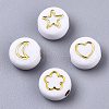 Opaque Acrylic Beads PACR-SZ0001-003B-2