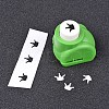 Random Single Color or Random Mixed Color Mini Plastic Craft Paper Punch Sets for Scrapbooking & Paper Crafts AJEW-L051-06-3