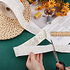 Polyester Jacquard Flower Ribbon for Clothing Accessories OCOR-WH0090-73A-3