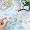 CHGCRAFT 60Pcs 4 Colors Opaque Acrylic Beads MACR-CA0001-22-3