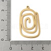 304 Stainless Steel Pendants STAS-G355-08B-G-3
