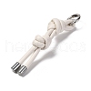 Imitation Leather Keychain KEYC-K023-02P-07-3