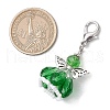 Angel Glass Beaded & Alloy Pendant Decorations HJEW-MZ00189-09-3