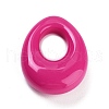 Opaque Resin Pendants RESI-E058-02C-1