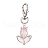 Acrylic Tulip Pendant Decorations HJEW-JM02766-2