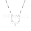 Stainless Steel Irregular Pendant Necklace for Women TH5959-2-1