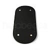 Oval PU Leather Knitting Crochet Bags Nail Bottom Shaper Pad PURS-WH0001-63D-2