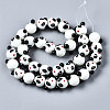 Handmade Bumpy Lampwork Beads Strands LAMP-Q031-001-1