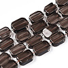 Natural Ice Obsidian Beads Strands G-C098-A22-01-1