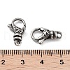 Tibetan Style 316 Stainless Steel Lobster Claw Clasps STAS-K276-12B-AS-3