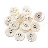 Freshwater Shell Buttons BUTT-Z001-01G-1