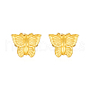 Stylish Stainless Steel Butterfly Stud Earrings for Women's Daily Wear AO7472-1-2