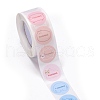 Flat Round Paper Thank You Stickers DIY-C042-12G-4