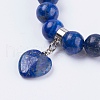 Natural Lapis Lazuli Stretch Bracelets BJEW-F308-34C-2