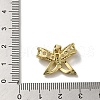 Rack Plating Brass Micro Pave Clear Cubic Zirconia Pendants KK-R158-06G-3