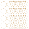 Unicraftale 316 Stainless Steel Wine Glass Charms Rings STAS-UN0012-40G-1