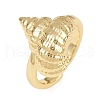 Ocean Theme Brass Cuff Rings RJEW-C135-01G-04-4