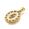 Golden 304 Stainless Steel Pendants STAS-K300-02G-Z-2