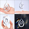 Transparent Glass Pendants GLAA-SP0001-18C-3