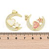 Brass Micro Pave Cubic Zirconia Pendants KK-I723-09G-3