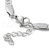 Non-Tarnish 304 Stainless Steel Curb Chain Bracelet BJEW-K226-01D-P-2