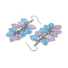 Heart Transparent Acrylic Dangle Earrings EJEW-JE06365-02-3