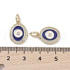 Real 18K Gold Plated Brass Micro Pave Cubic Zirconia Pendants KK-L209-064G-03-3