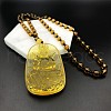 Glass Pendant Necklaces FS-WGCA90F-06-1