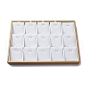 3-Row 15 Grids Imitation Leather Jewelry Pendant Trays CON-G023-13-1