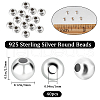Beebeecraft 40Pcs 925 Sterling Silver Beads STER-BBC0002-04C-2