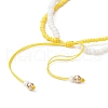 Easter Glass Seed Beads Braided Bead Bracelets BJEW-MZ00150-07-4