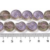 Electroplate Glass Beads Strands EGLA-F164-HR03-4